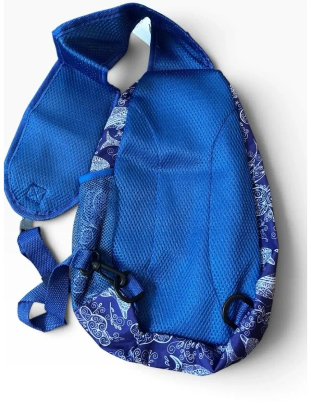 The Dottie Dot Dot Adjustable Sling Bag Purple Dolphin Ocean Crossbody Bag NWT
